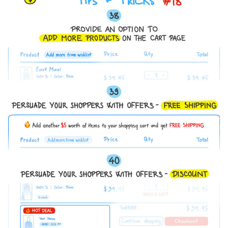 3 Ways to Get Customers to Add More Products to the Cart – eCommerce CRO Tips & Tricks #18